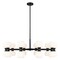 Z-Lite Artemis Chandelier, 20-Light, 42 In.W x 12.75 In.H, Matte Black/Matte Opal 494-20MB - alternate 1